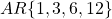 AR\{1,3,6,12\}